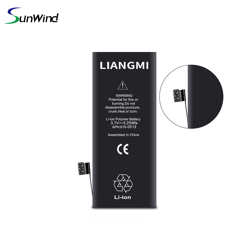3.8v li-polymer mobile phone battery for iphone 5C 5S 1560mah